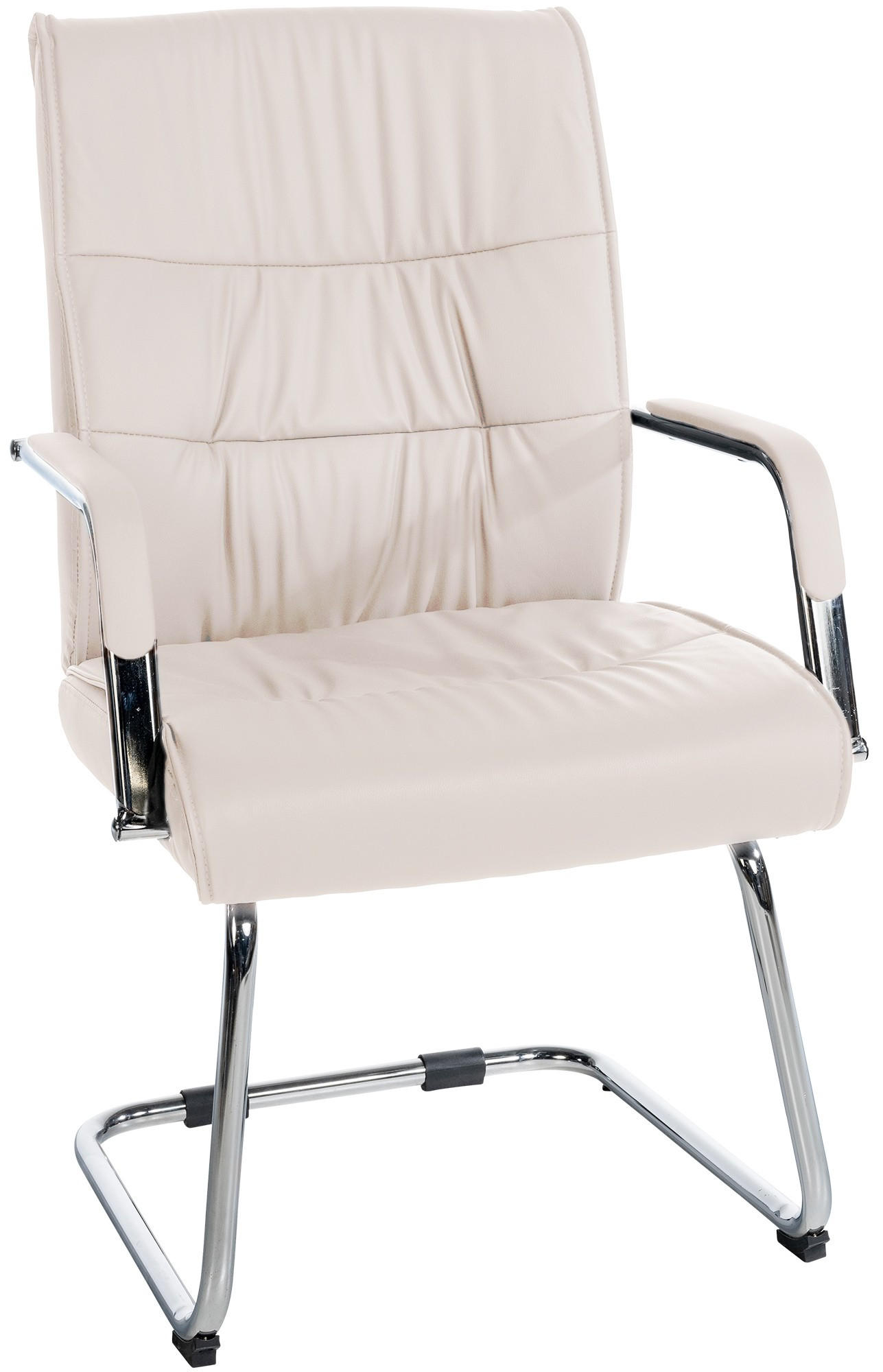 SCHWINGSTUHL Lederlook creme - Chromfarben/Creme, Textil/Metall (58/100/66cm) - CLP