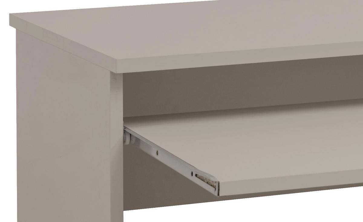 SCHREIBTISCH Kaschmir 120 x 76 cm, Laptoptisch für Kinder-/Jugendzimmer - Kaschmir/Schwarz, Holzwerkstoff/Kunststoff (50/120/76cm) - Inn.Furn