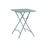 GARTENTISCH quadratisch, klappbar - L. 60 cm - Metall - Mandelgrün - MIRMANDE von MYLIA - Salbeigrün, Metall (60/60/73cm) - Vente-Unique