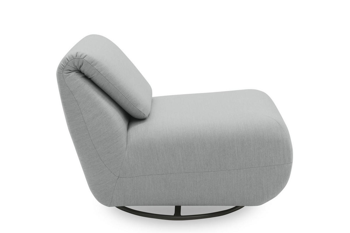 GARTENLOUNGE-RELAXSESSEL 2 Branwen 68x67x88 mit Outdoorbezug in silber - Silberfarben, Kunststoff (68/67/88cm) - 58aufmkessel