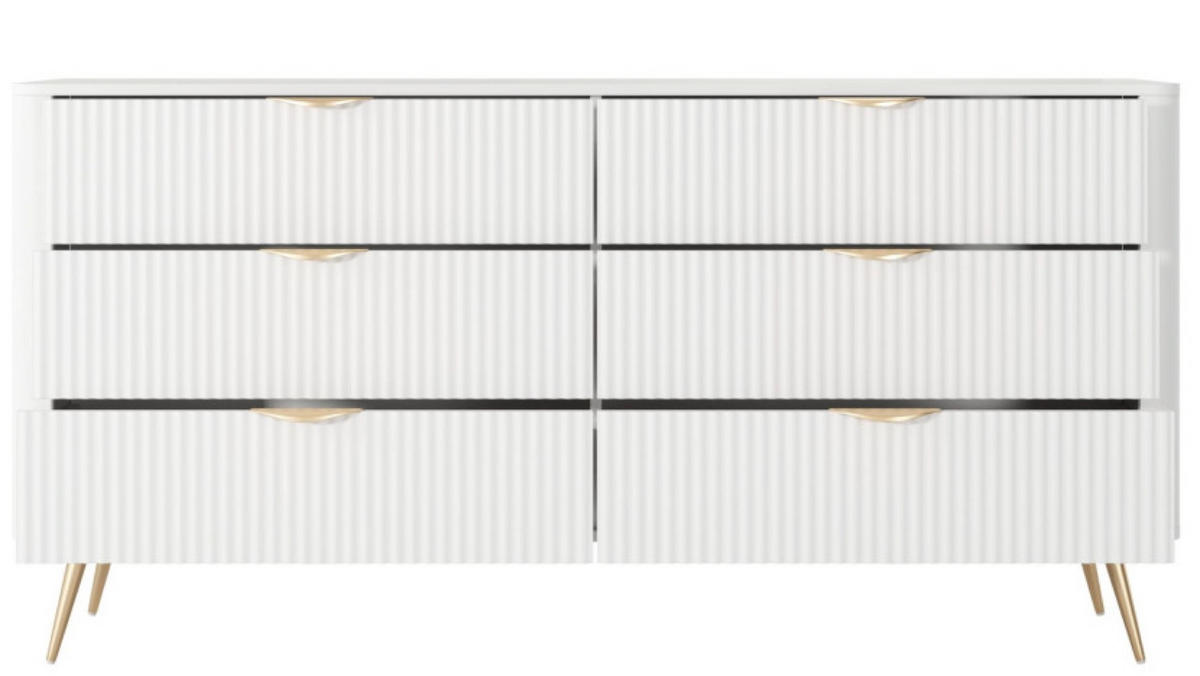 SIDEBOARD Weiss Lena - Weiß, Holzwerkstoff (163.2/81.2/38cm) - Sepro Meble