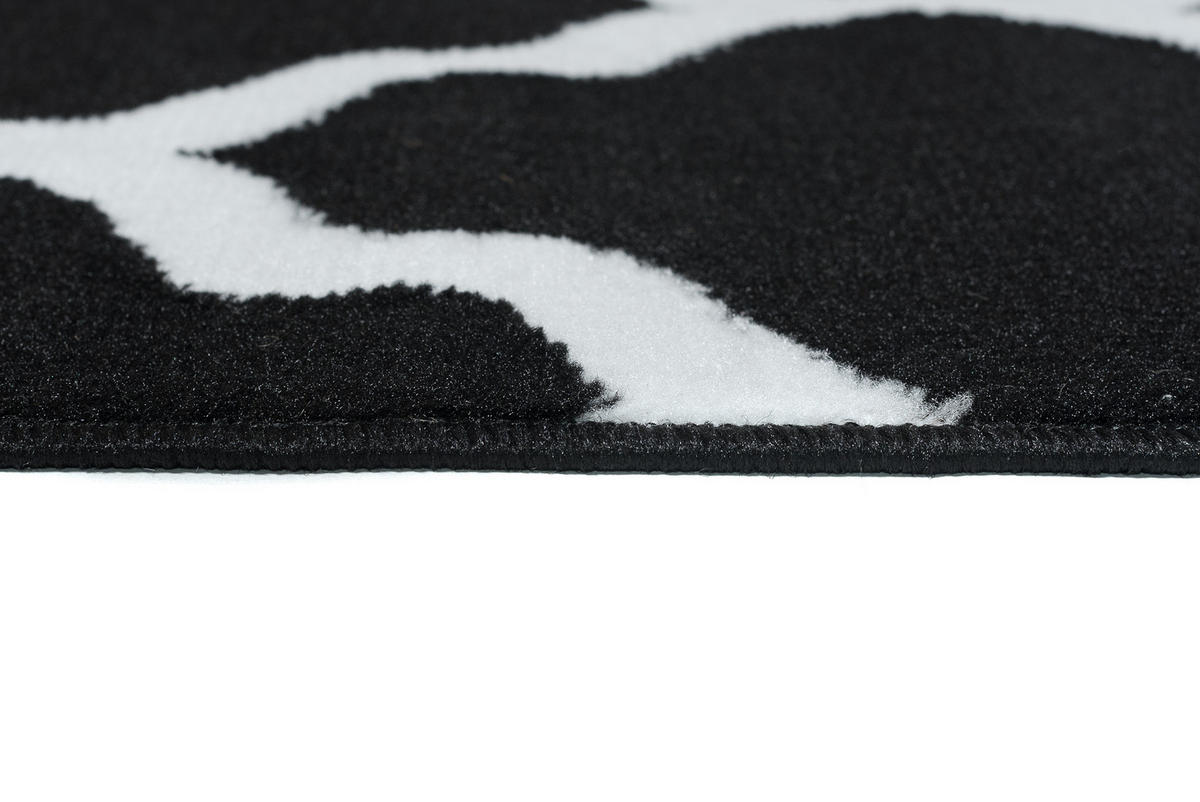 TEPPICH LUXURY Schwarz Marokkanisch Geometrisch 250/300 cm - Schwarz, Textil (250/300cm) - Tapiso