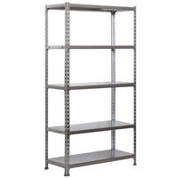 SCHWERLASTREGAL Metal Shark HxBxT 180 x 90 x 30 cm Fachlast 180 kg Verzinkt - Silberfarben, Metall (90/180/30cm) - PROREGAL