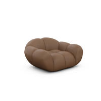 SESSEL Echtleder Braun - Braun, Leder (135/70/93cm) - VAROYAL