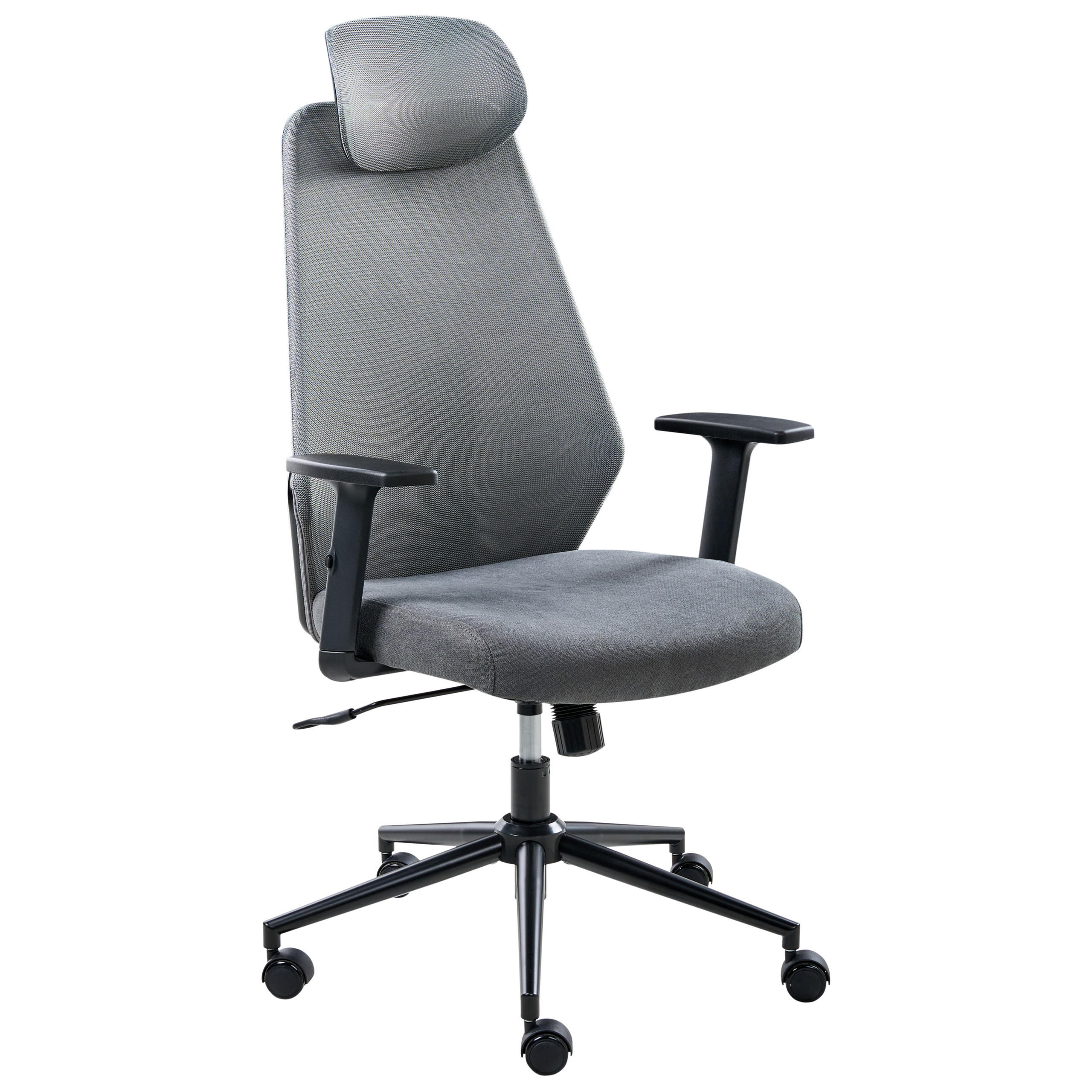 BÜROSTUHL Dunkelgrau Oryn - Dunkelgrau, Textil (71/111/65cm) - Beliani