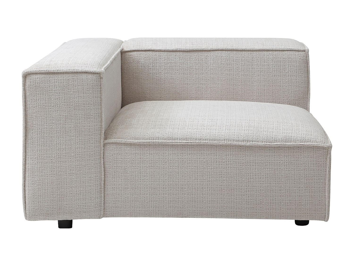 SESSEL mit gerader Rückenlehne - 1 Person - stoff - beige Ruzolo - Beige, Holz/Textil (121/67/105cm) - Vente-Unique