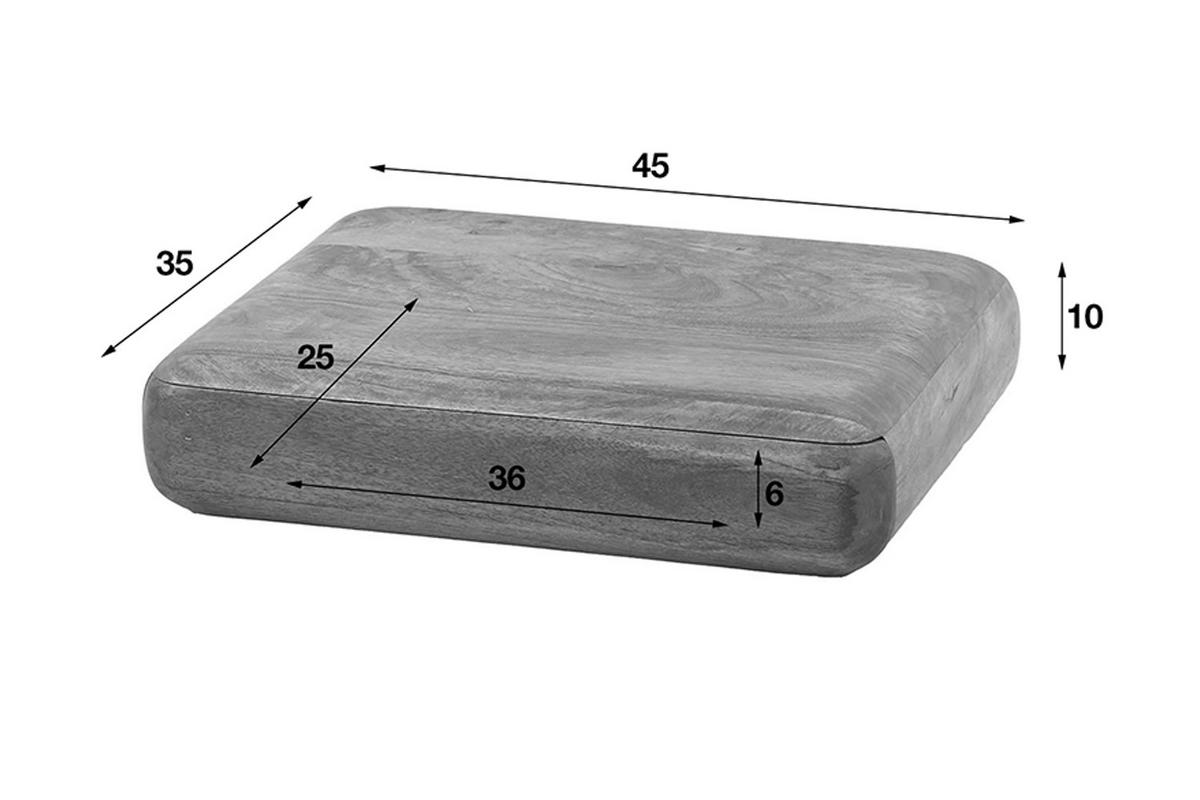 NACHTTISCH SLEK Holz Mango - Braun, Holz (45/10/35cm) - KAWOLA