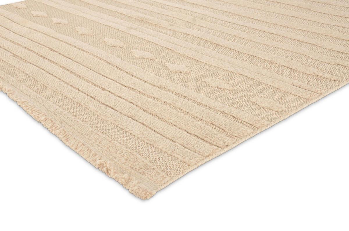 STRUKTURTEPPICH Indigo Creme/Creme 160x230 cm - Multicolor, Textil (160/230cm) - Vercai Rugs