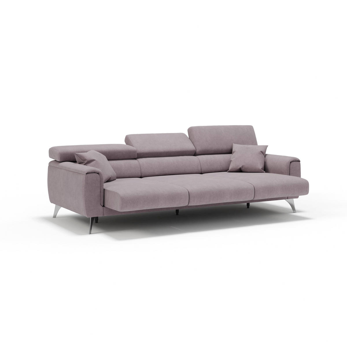 LINEARSOFA Caravaggio - Rosa, Textil (244/73/102cm) - Divani.store