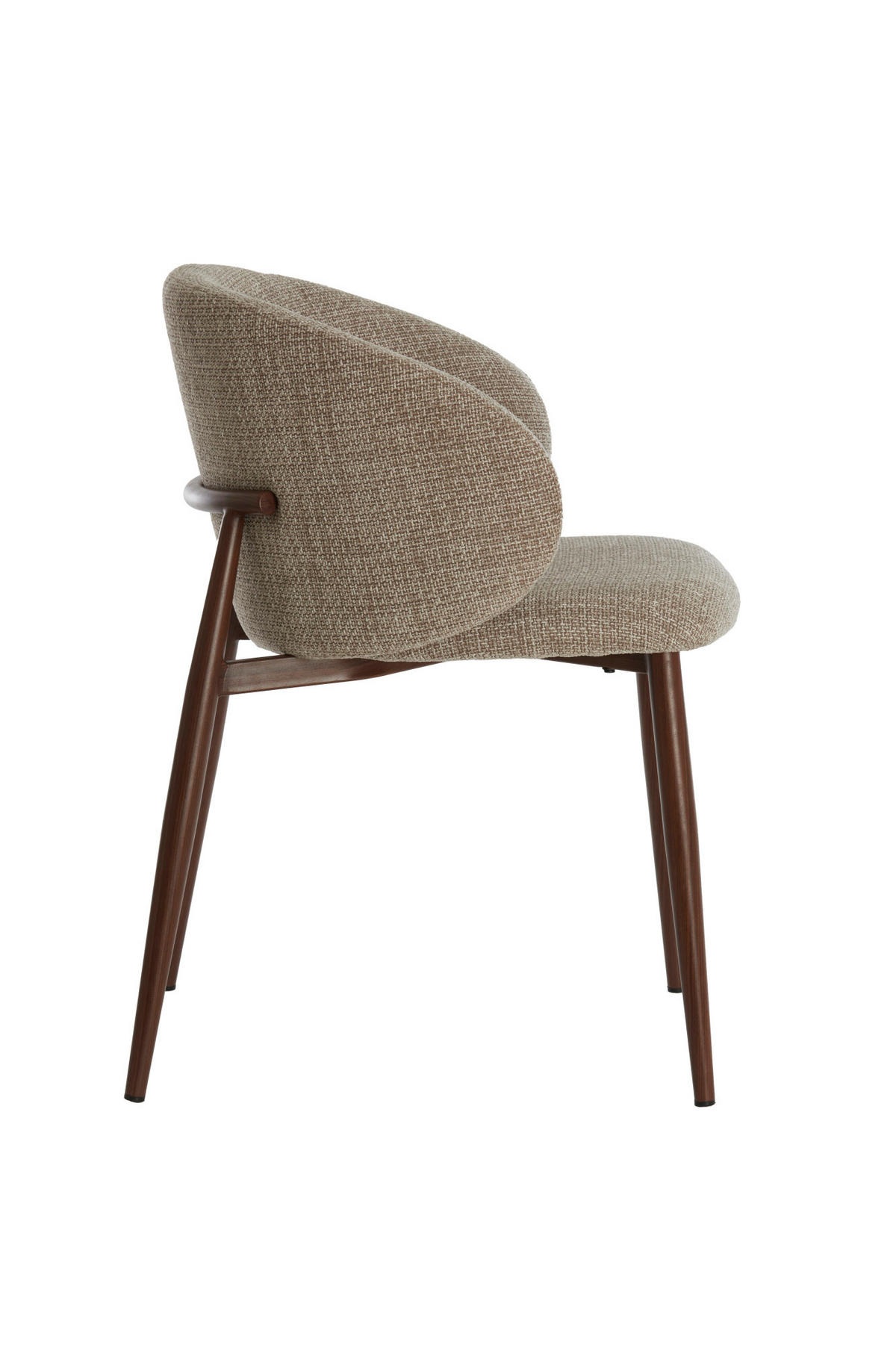 ESSZIMMERSTUHL Aluko Braun 57/56/74 cm - Braun, Metall (57/74/56cm) - Light & Living