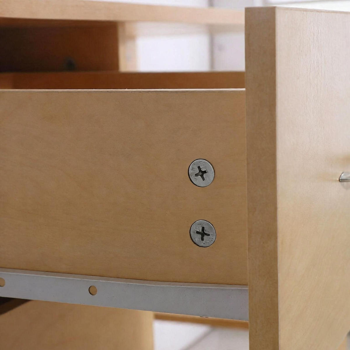 COMPUTERTISCH mit Schubladen und 3 Regalen 120x49cm - Braun, Holzwerkstoff (49/120/72cm) - Gisaae