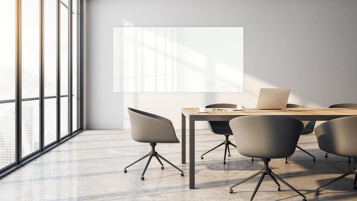 GLASBOARD - Weiß CLASSIC WHITE 200x100 cm - Weiß, Glas (200/100/0.7cm) - ALLboards