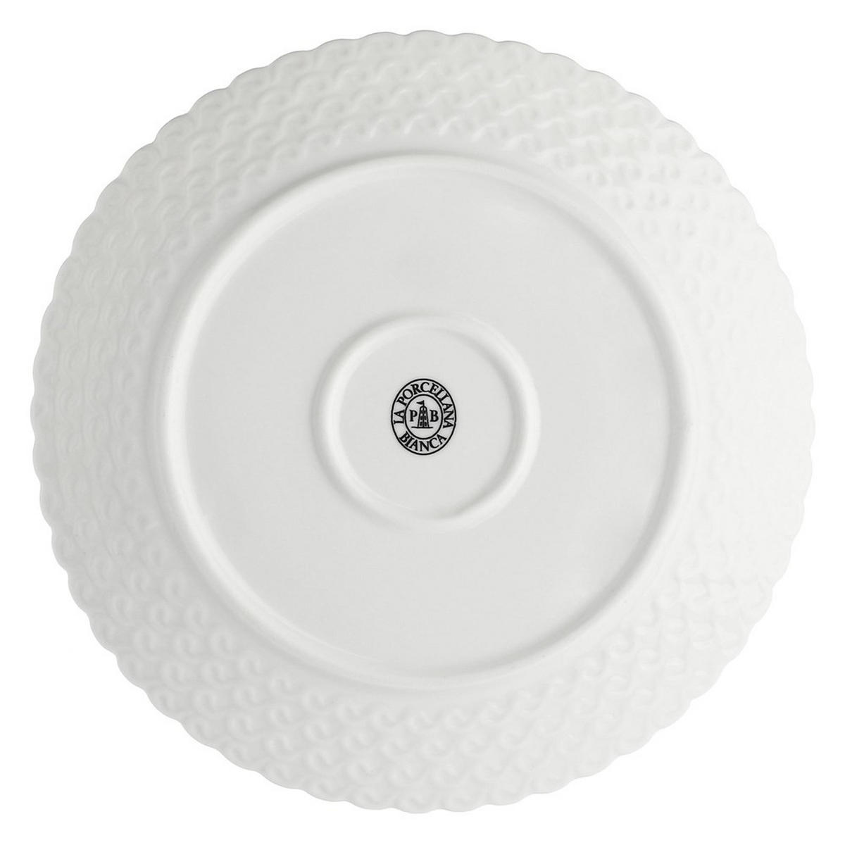 TELLER Weiß 22/22/2 cm P002800003Z - Weiß, Keramik (22cm) - La Porcellana Bianca 