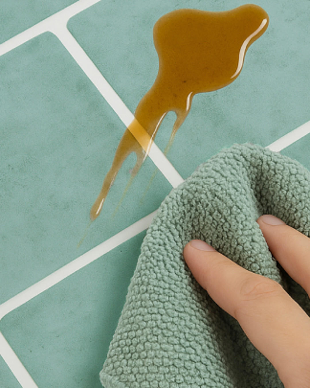 FLIESENAUFKLEBER 1 Stück 29,2 x 21,2 cm Selbstklebende Fliesen - Oliva Verde - Türkis/Grün, Kunststoff (21.2/0.12/29.2cm) - Mazovia