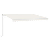 MARKISE Manuell Einziehbar 450x350 cm Creme - Creme, Metall (450/1/450cm) - furnicato