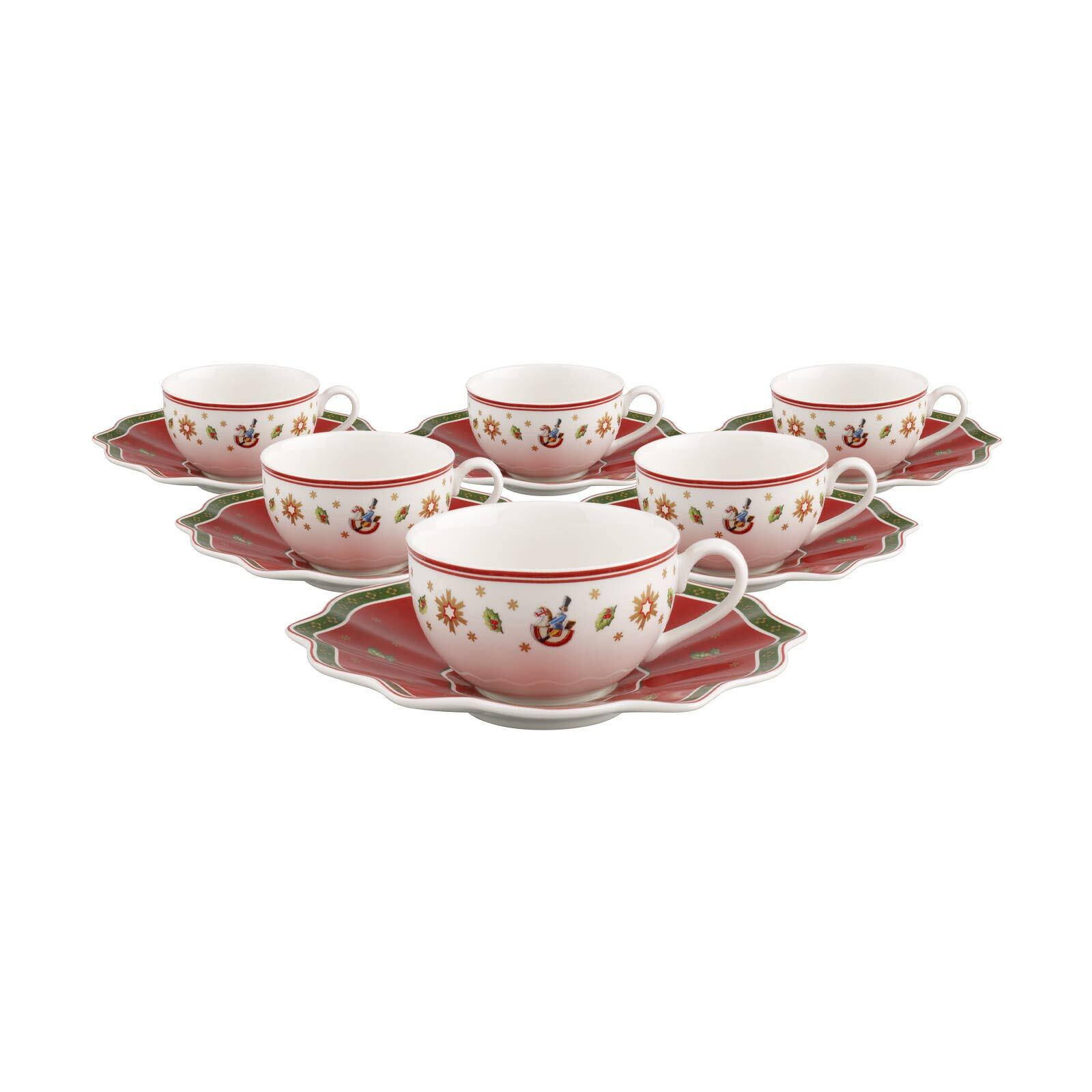 KAFFEETASSEN MIT UNTERTASSEN Toy's Delight bunt 170 ml 6er Set - Multicolor, Keramik (16.5/9.1/16.5cm) - Villeroy & Boch