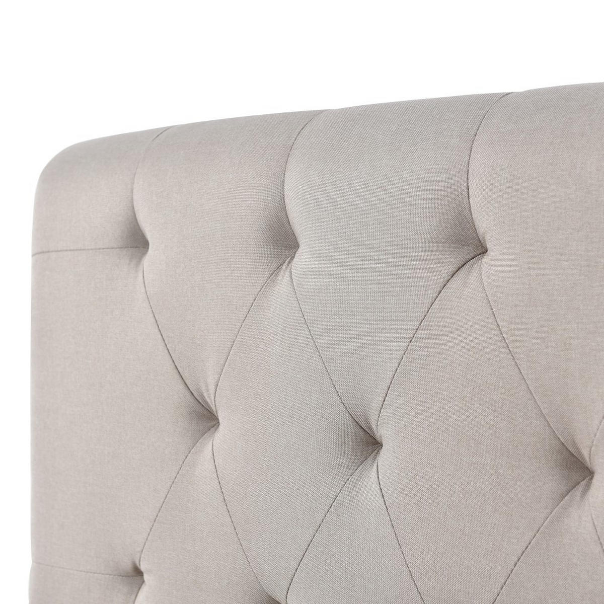 POLSTERBETT 140/200 cm in Hellgrau Linen - Hellgrau, Holz/Textil (140/200cm) - KOMHTOM