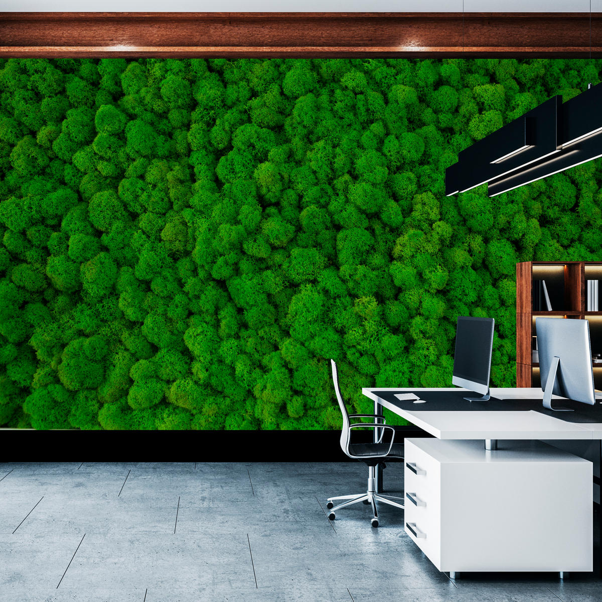 FOTOTAPETE für Jugendzimmer Dekorativer Grüner Moos Modern 200x140 - Grün, Papier (200/140cm) - Muralo