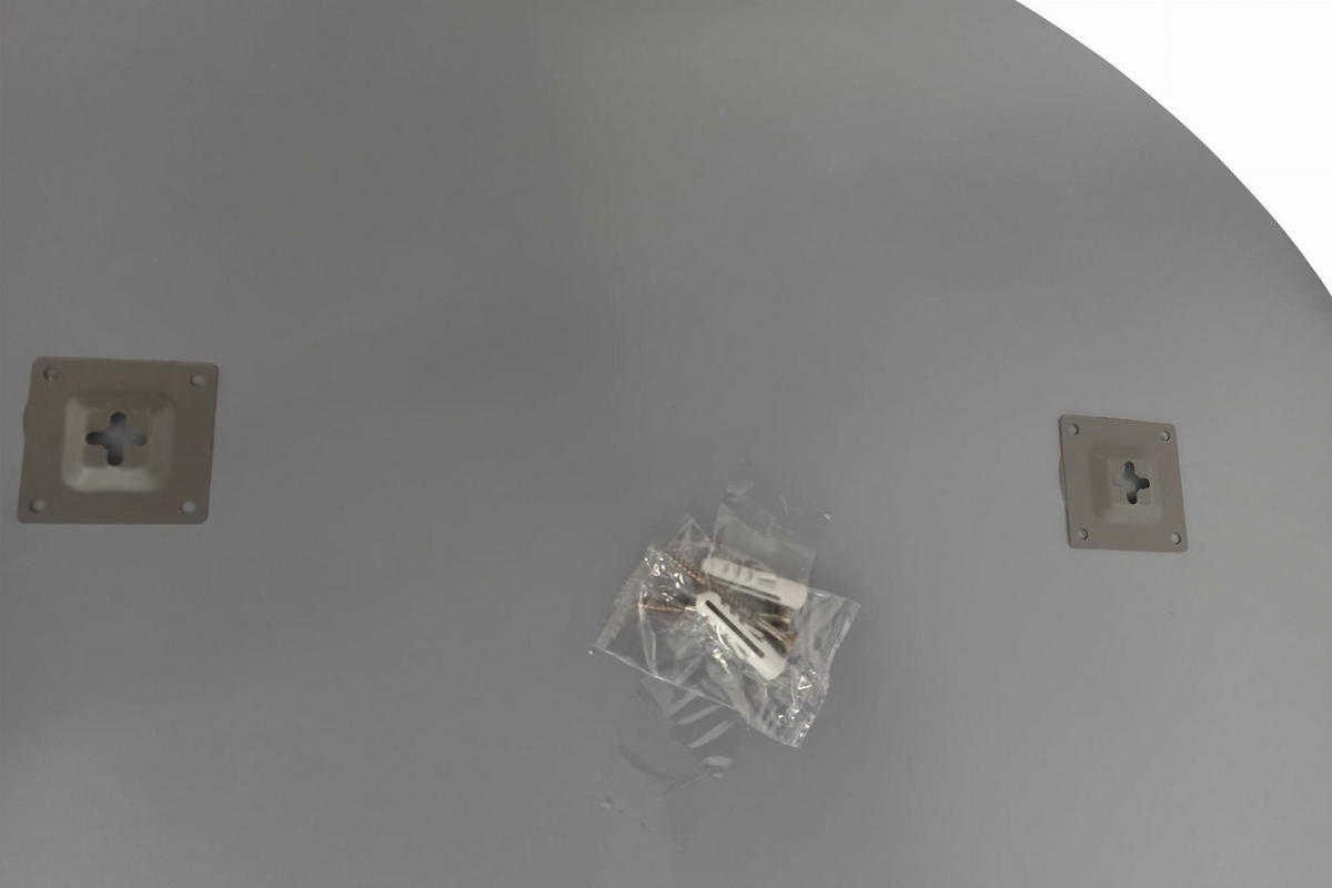 WANDSPIEGEL LUMEO rund rahmenlos - Transparent, Glas (80/80/0.8cm) - Mat-Haus