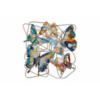 WANDDEKO Bunt 60/60 cm - Multicolor, Metall (2.3/60/4cm) - KUNSTLOFT