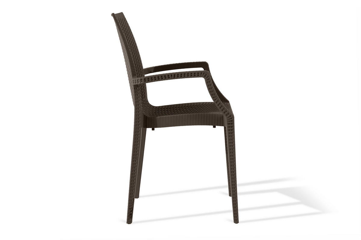 GARTENMÖBEL-SET LEOPSI, ETULI 5-tlg, Braun - Braun, Kunststoff - KONSIMO®