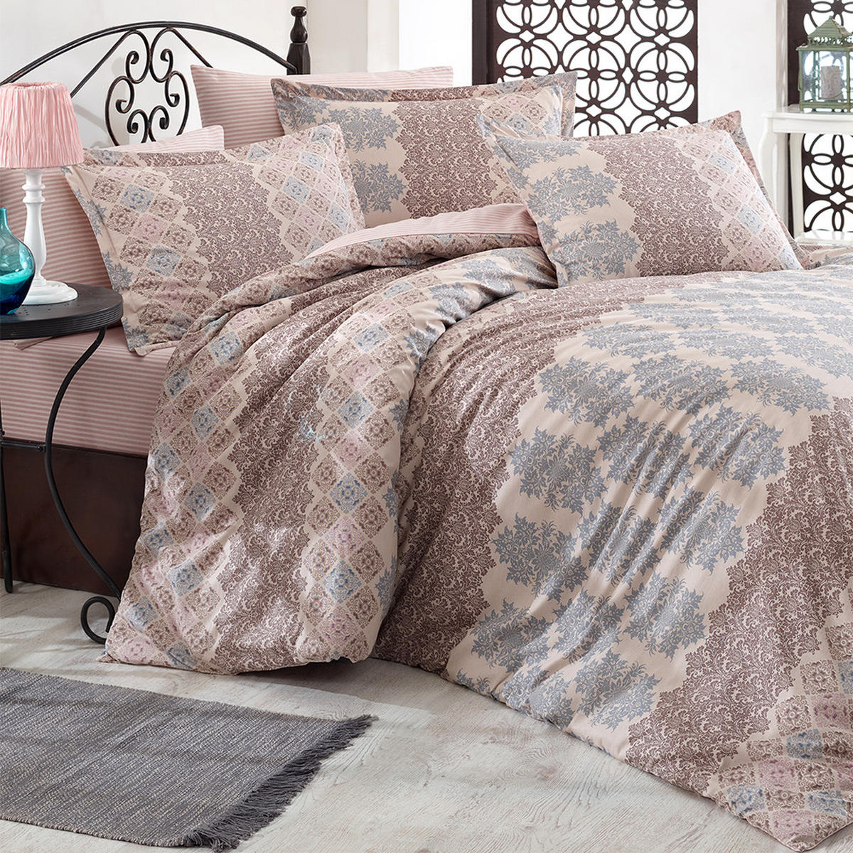 BETTWÄSCHE 6-teilig 220/240 cm MOTIF - Braun, Textil (220/240cm) - ROLFNERS