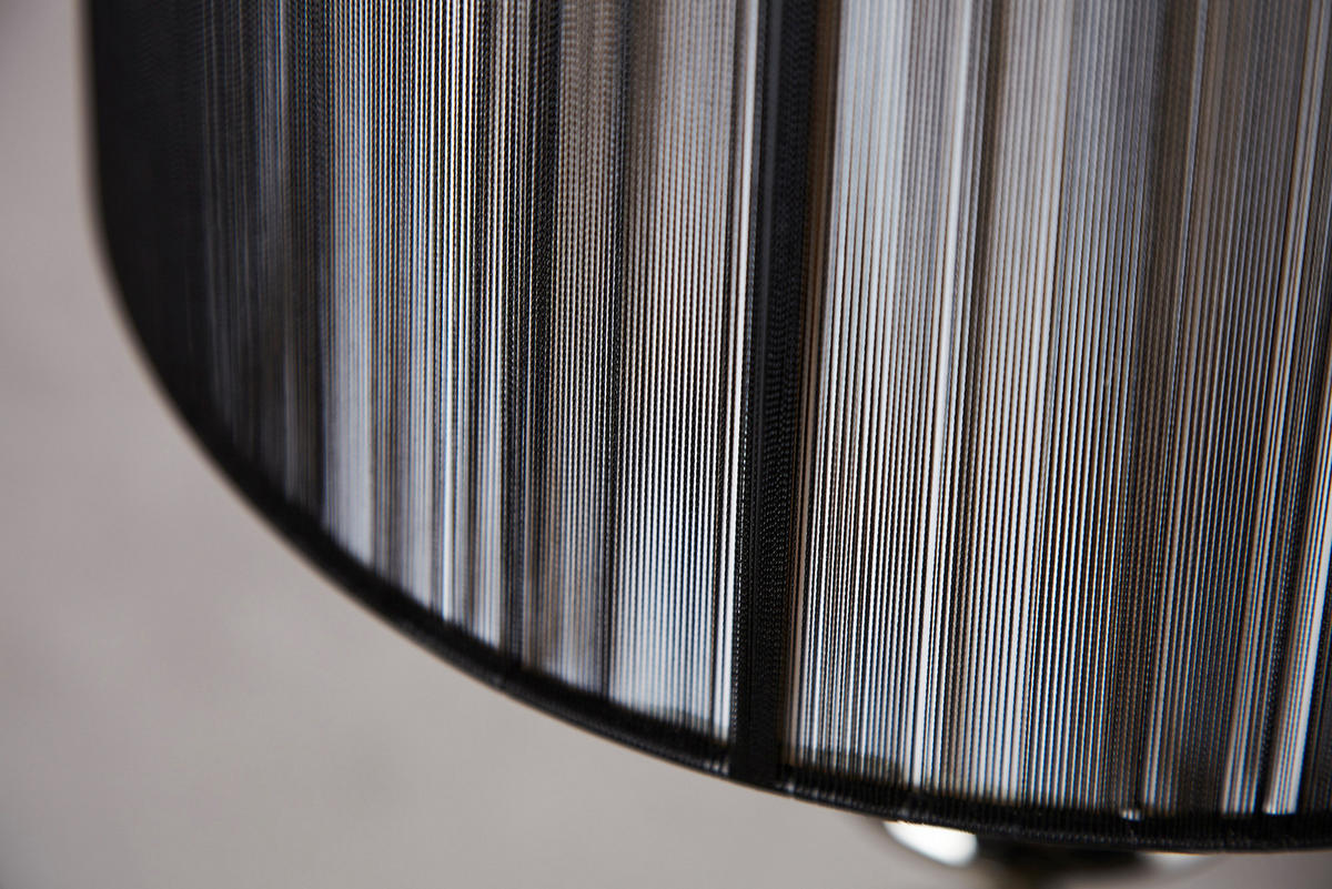 STEHLEUCHTE LUCIE Metall Schwarz 160 cm - Schwarz, Metall (40/40/160cm) - riess-ambiente