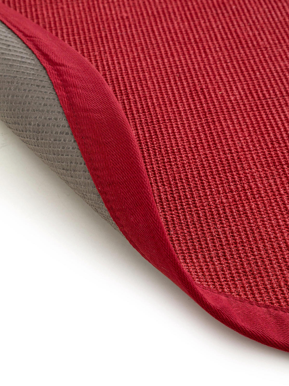 SISALTEPPICH Sana Rot ø 250 cm rund - Rot, Textil (250/250cm) - benuta Nest