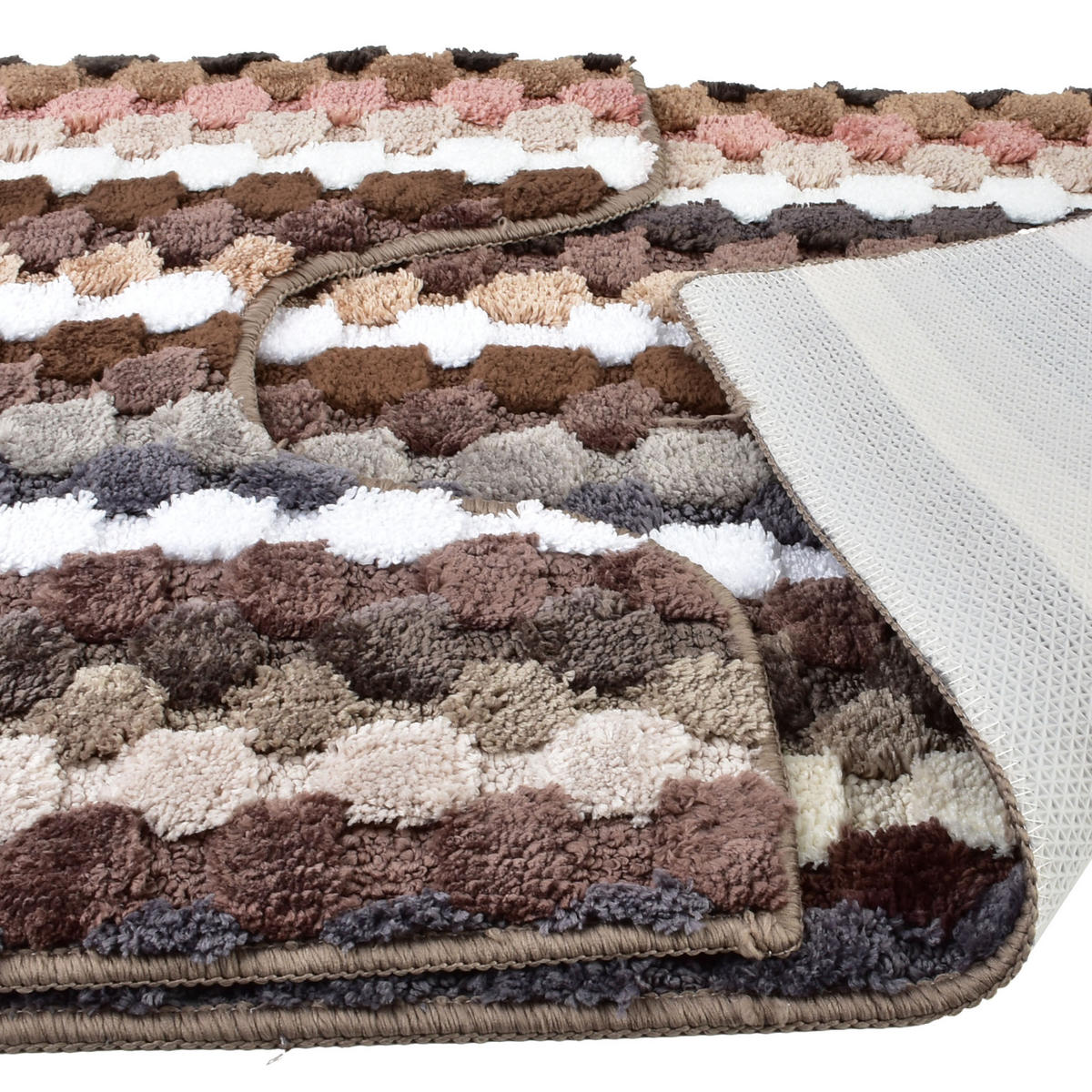 BADTEPPICH Zac Braun 90/50/2 cm Textilien - Braun, Textil (50/90cm) - Mondex