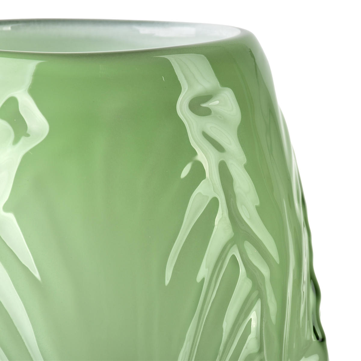 VASE SERENITE 20/24cm Glas - Grün, Glas (25cm) - Mondex