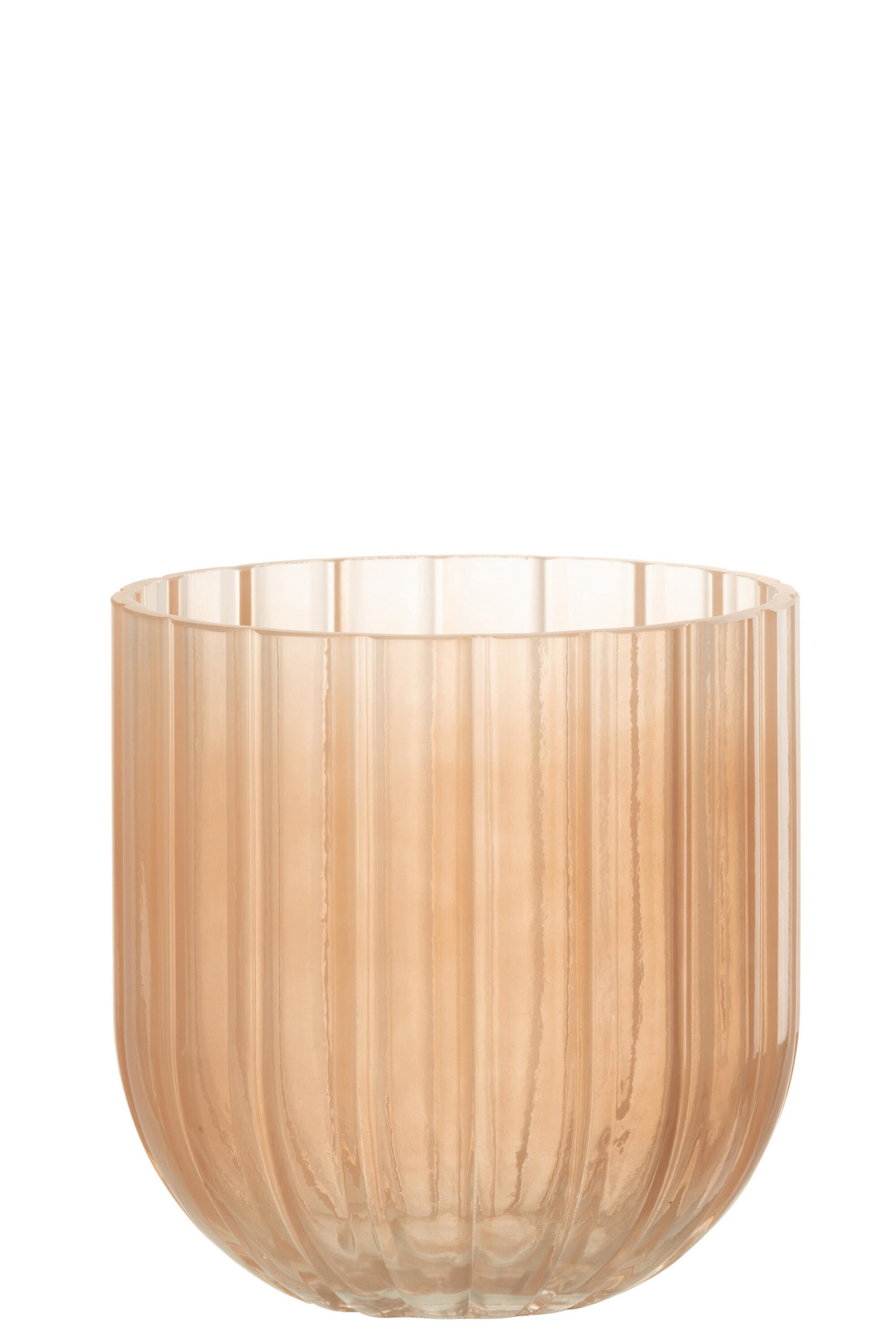 VASE YONI - Glas - Rosa - S - Ø 15 cm - Pink, Glas (15.5cm) - J-Line