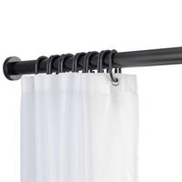 TELESKOP- Duschstange Luz - Schwarz, Metall (185cm) - Wenko