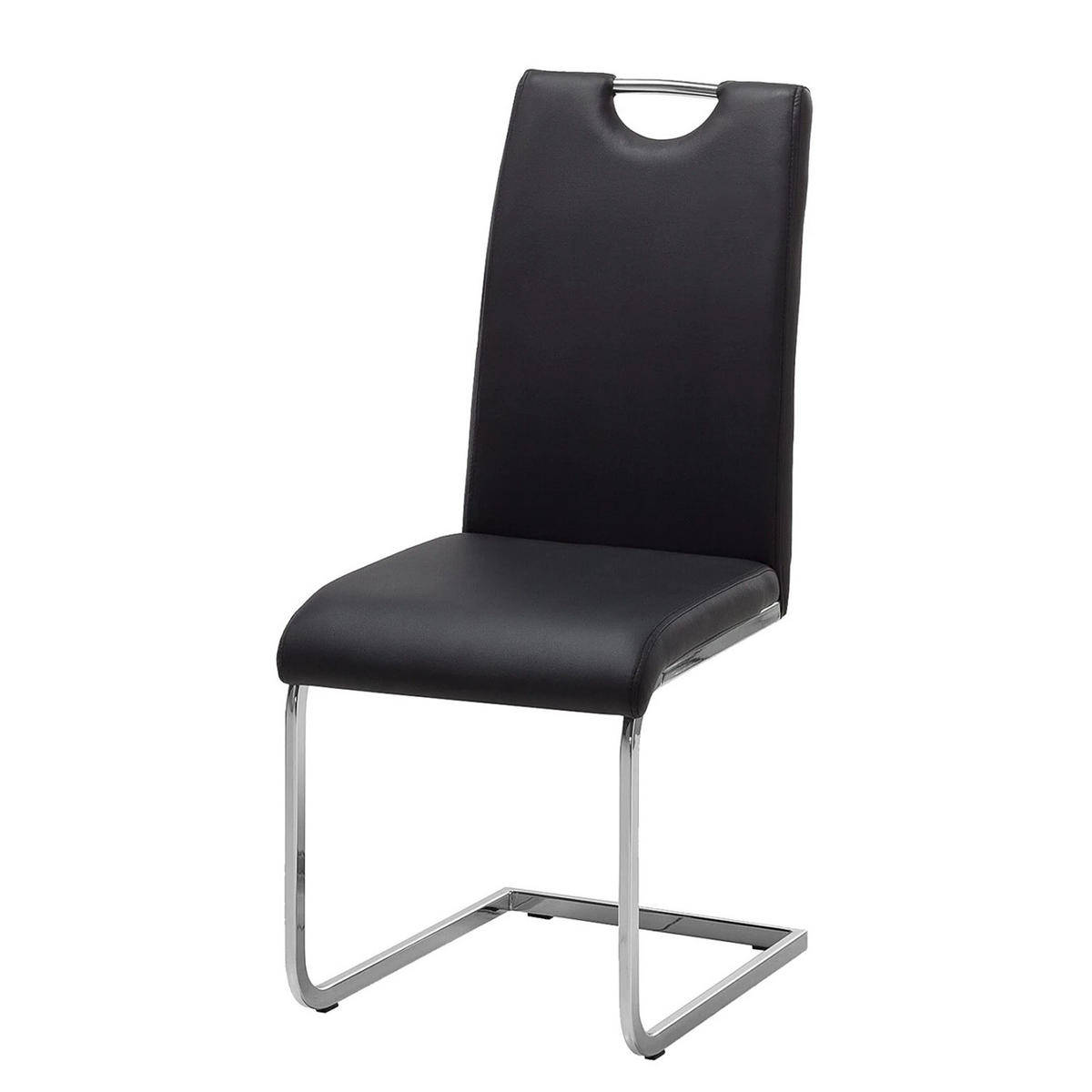 FREISCHWINGER - Metall / Textil - Schwarz, Kunststoff/Metall (44/97/61cm) - home24
