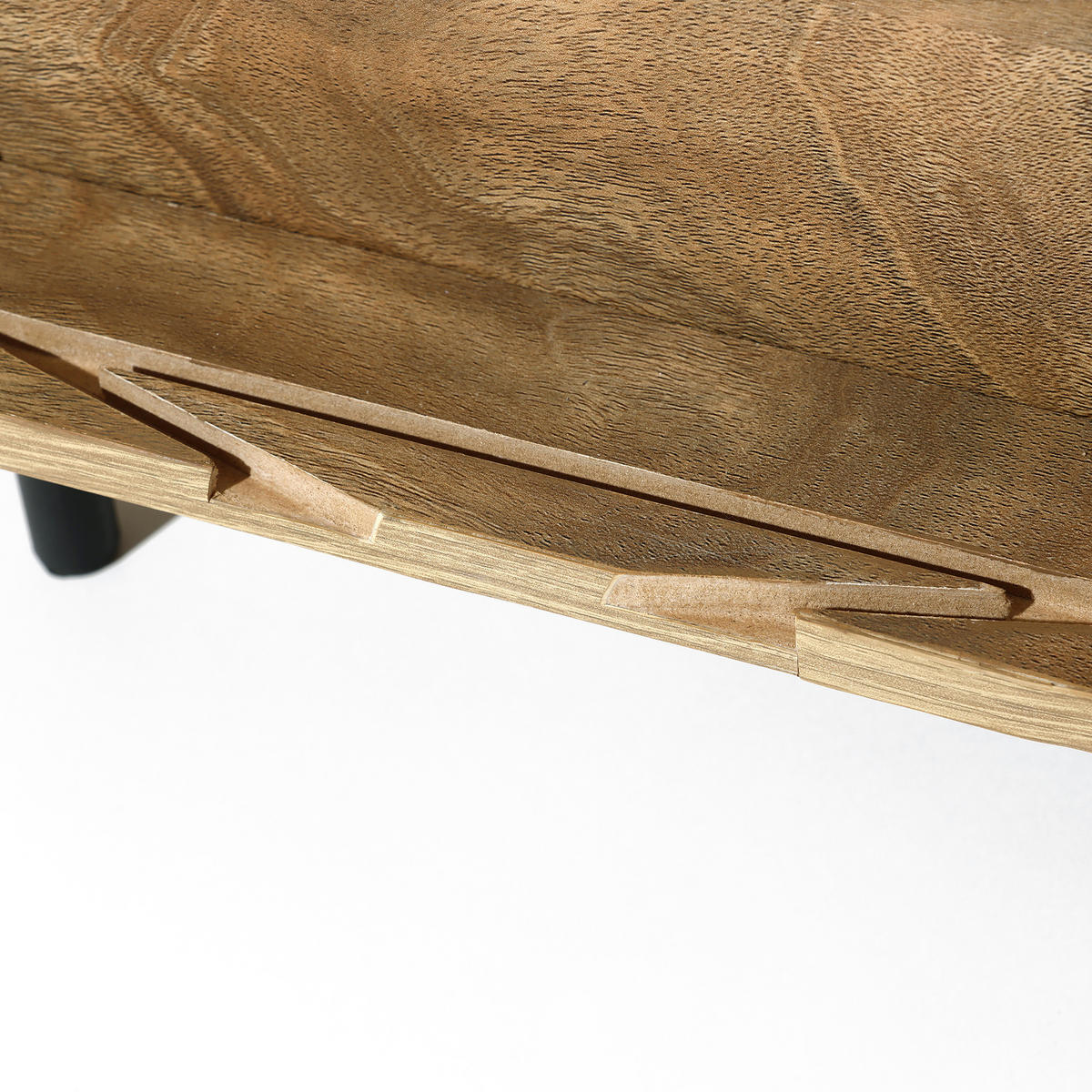 NACHTTISCH Mid-Century mit Rolltür, Holz | B45 x T40 x H48 cm - Braun, Holzwerkstoff (45/48/40cm) - Hometopia