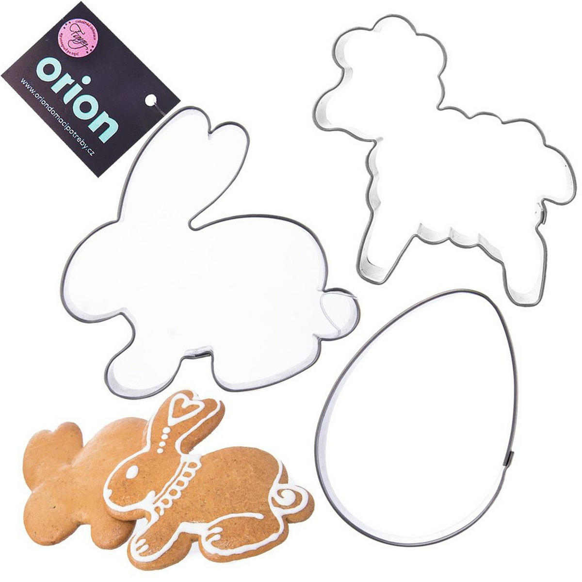 AUSSTECHFORMEN-SET Ostern Klassik 3-teilig Silber - Silberfarben, Metall (5.5/1.7/6.5cm) - Orion 