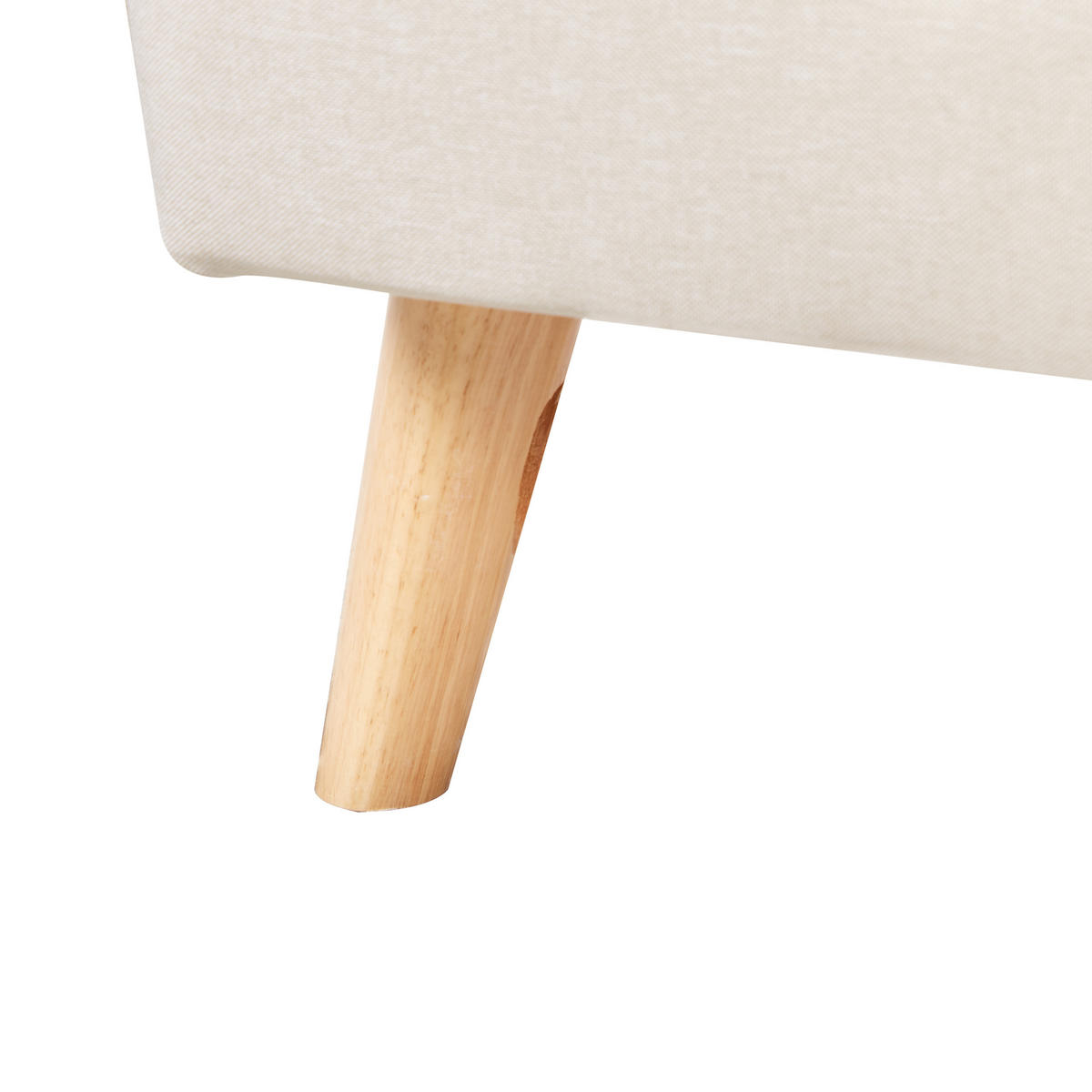 POLSTERBETT 90x200 cm Beige Rennes - Beige, Textil (90/200cm) - Beliani