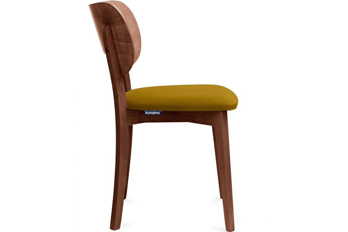 ESSZIMMERSTÜHLE LYCO (2er-Set), honig / Walnuss mittel - Walnussfarben/Honig, Holz/Buchenholz (47/81/45cm) - KONSIMO®