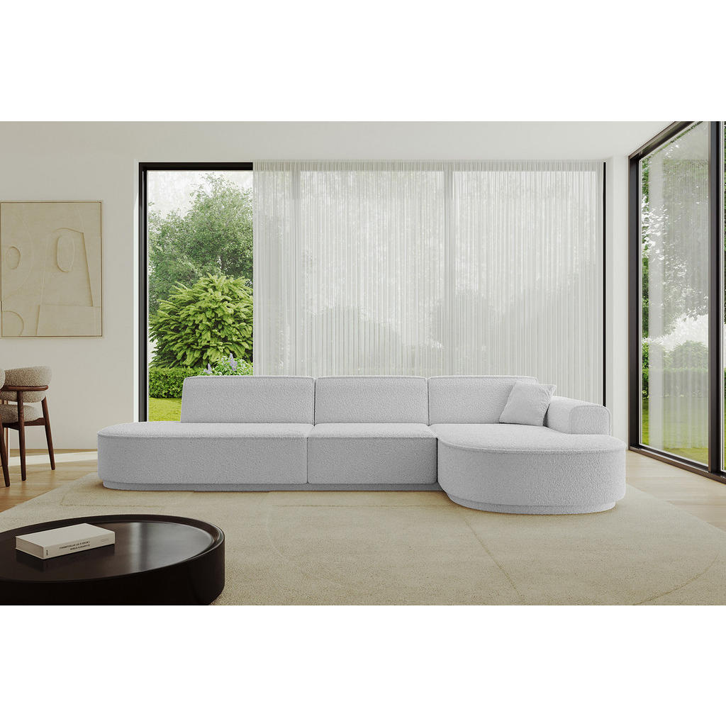 Thumbnail - Altdecor Ecksofa, Hellgrau, Textil, 4-Sitzer, 317x163 cm, Wohnzimmer, Sofas & Couches, Wohnlandschaften, Ecksofas