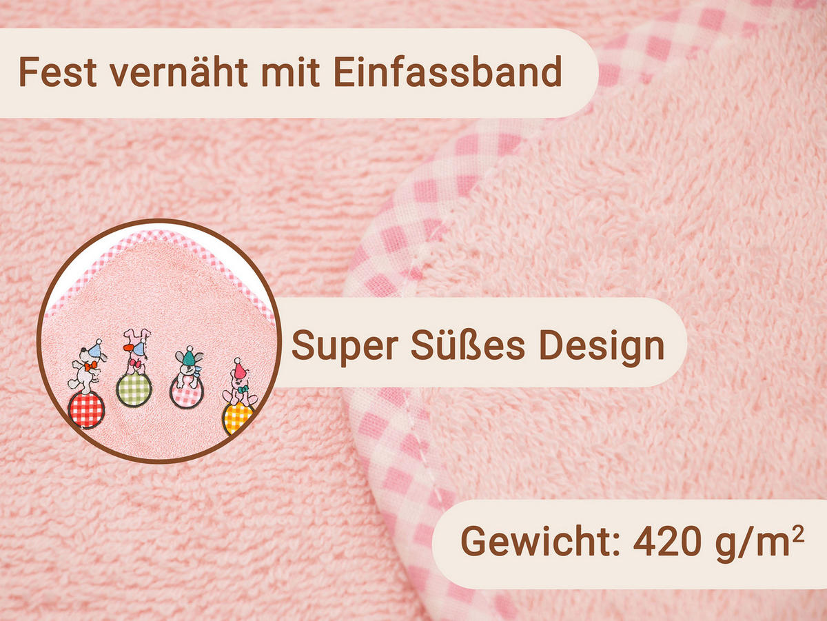 HANDTÜCHER, 100x100 cm, 100% Baumwolle, Rot - Rosa, Textil (100/100cm) - Zollner