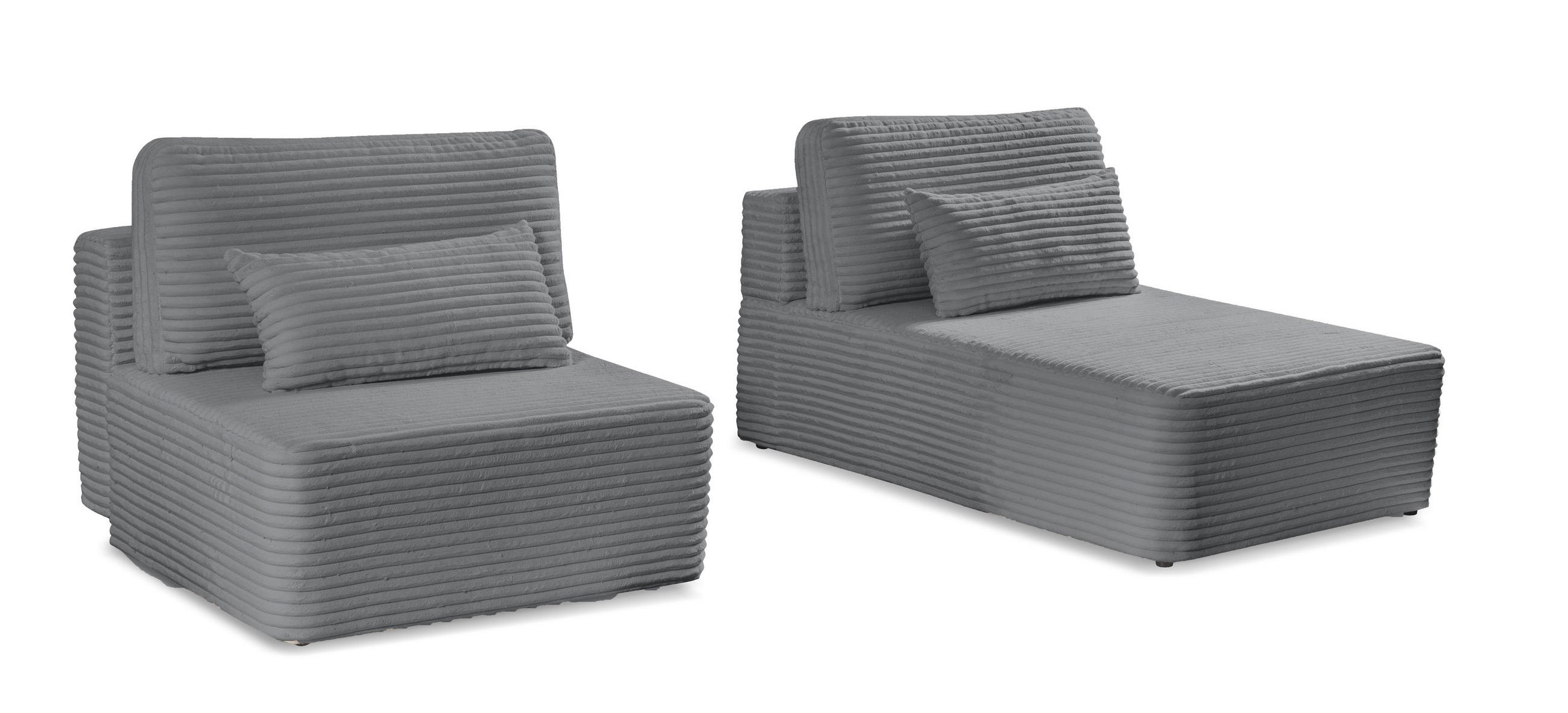 ECKSOFA Amsterix Grau, mit Schlaffunktion - Grau, Textil (213/158cm) - Bettso
