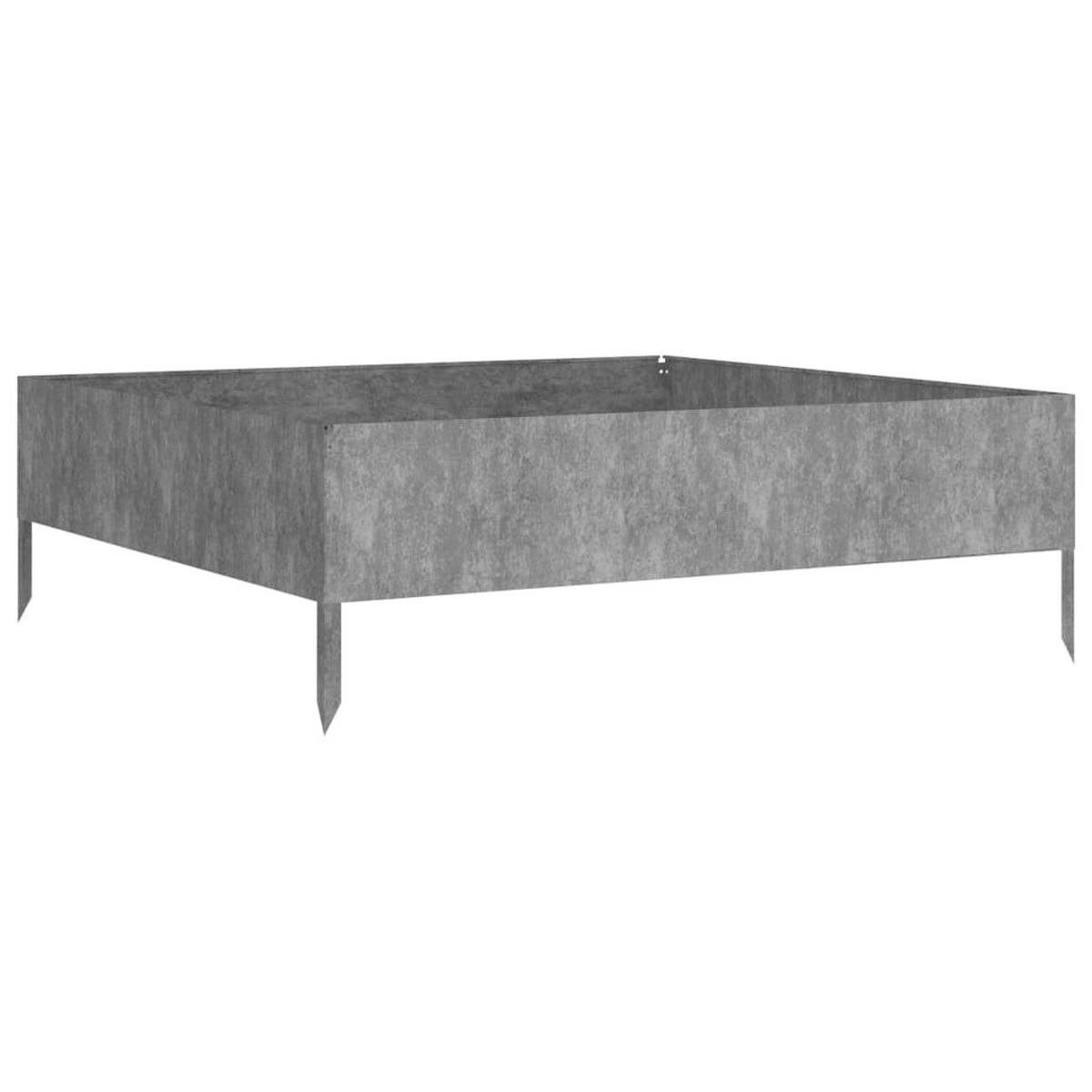 HOCHBEET 100x100x33,5 cm Cortenstahl - Braun, Metall (100/33.5/100cm) - furnicato