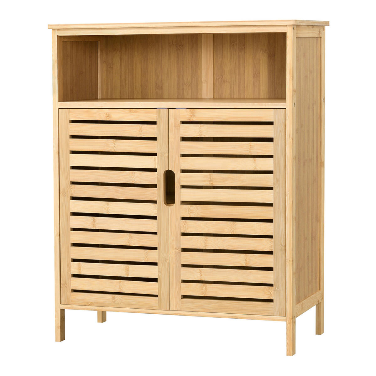 BADEZIMMERSCHRANK Eslöv - Naturfarben, Holz (65.5/81/31cm) - [en.casa]
