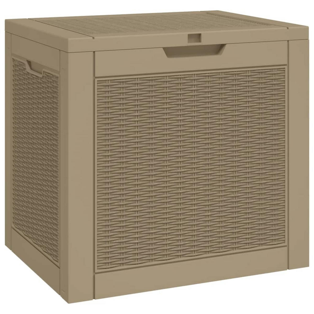 GARTENBOX Hellbraun 55,5x43x53 cm Polypropylen - Braun, Kunststoff (43/53/55.5cm) - furnicato