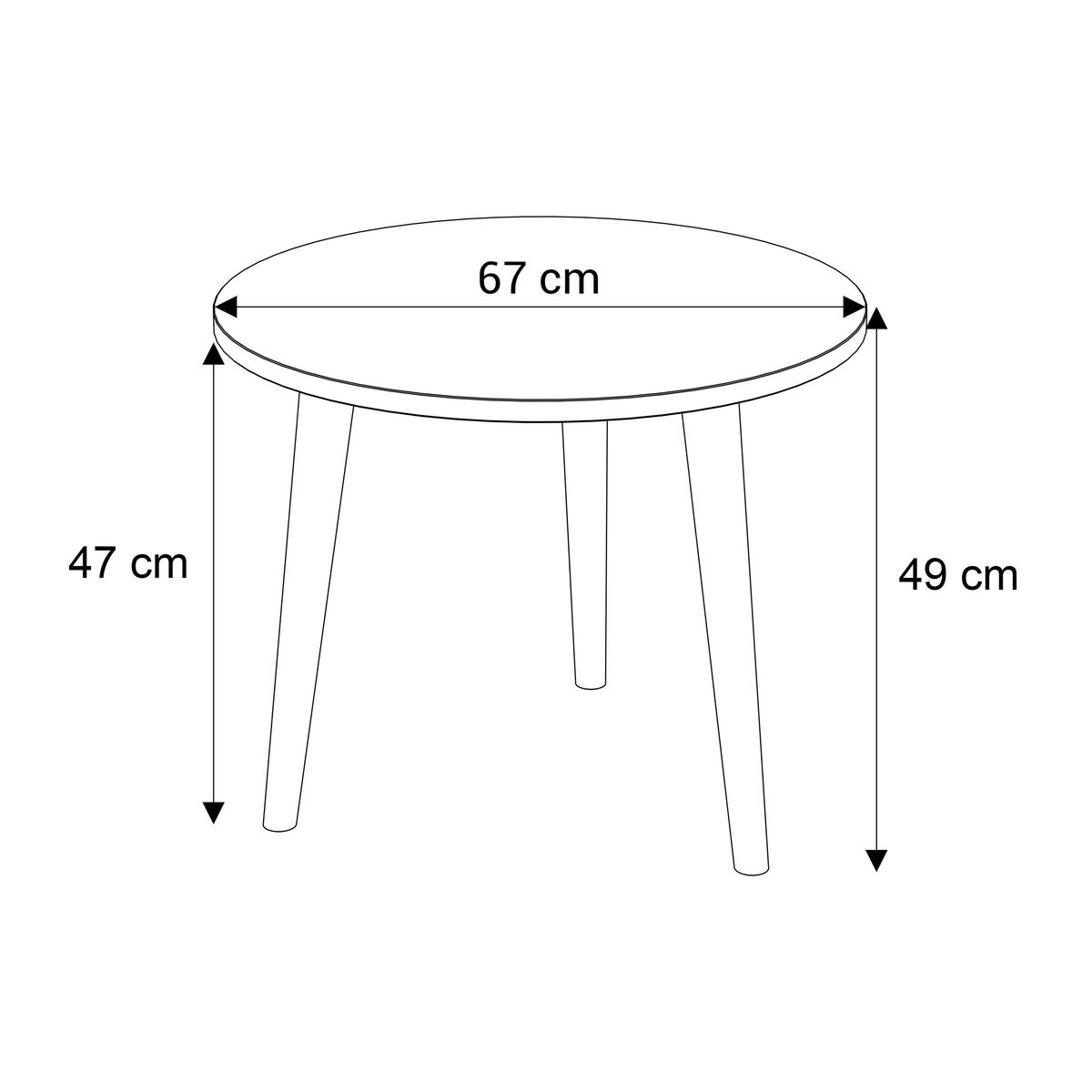 COUCHTISCH HARMONY Macchiato - Cappuccino, Holzwerkstoff (67/67/49cm) - Lookway