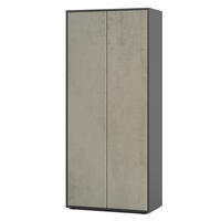 AKTENSCHRANK Amira T00 Beton Oxid 180/80/40 cm - Hellgrau, Holzwerkstoff (80/180/40cm) - SIMPLYFURN