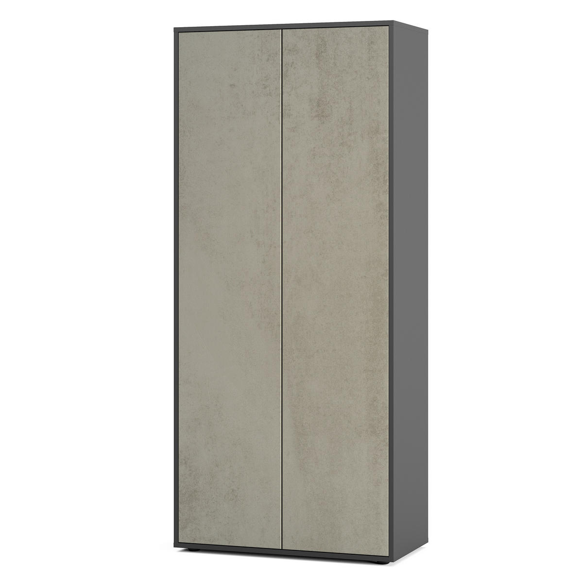 AKTENSCHRANK Amira T00 Beton Oxid 180/80/40 cm - Hellgrau, Holzwerkstoff (80/180/40cm) - SIMPLYFURN