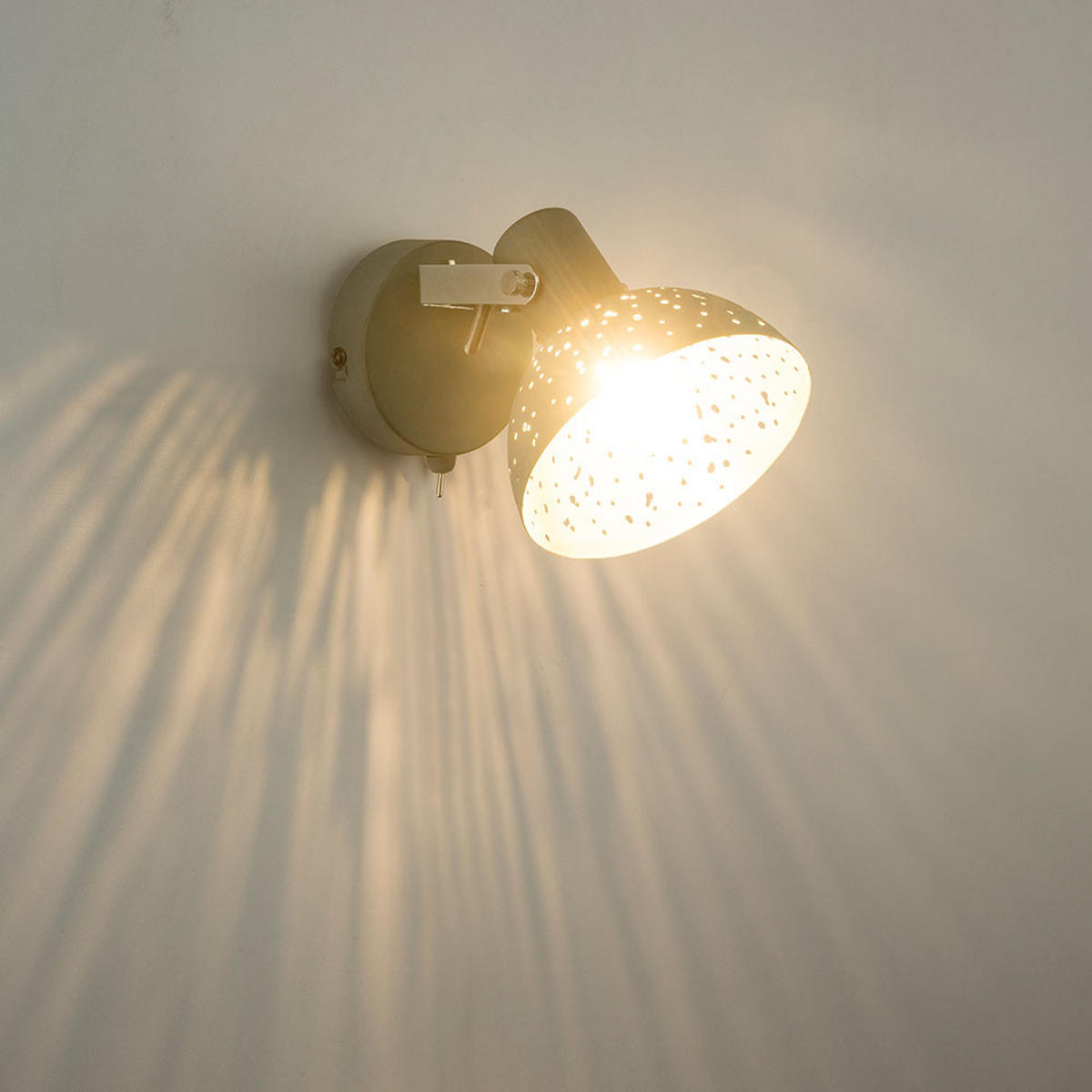 WANDLEUCHTE Fabian Grau Chrom beweglicher Spot - Grau, Metall (12/12/15cm) - Globo Lighting