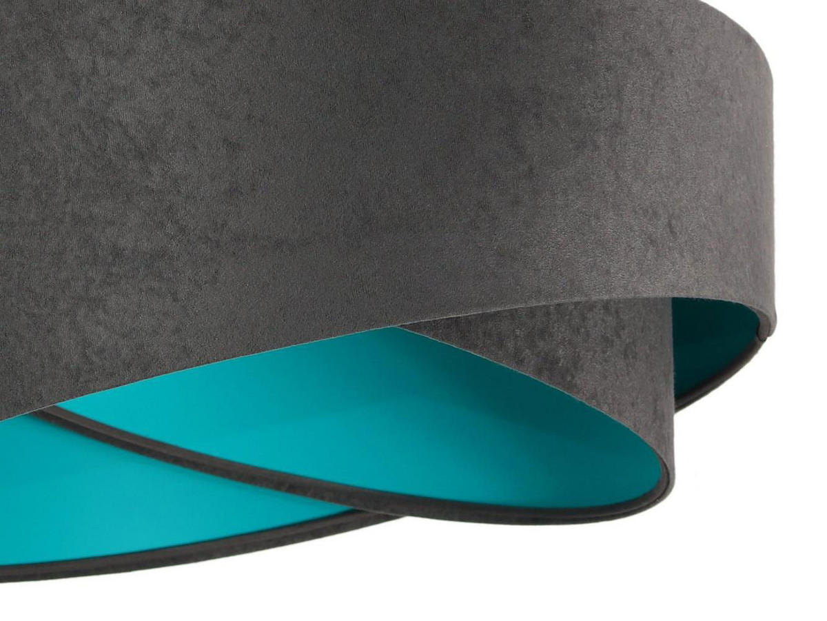 HÄNGELEUCHTE Grau 50/23 cm - Petrol, Kunststoff (50/1.3/23cm) - ONZENO