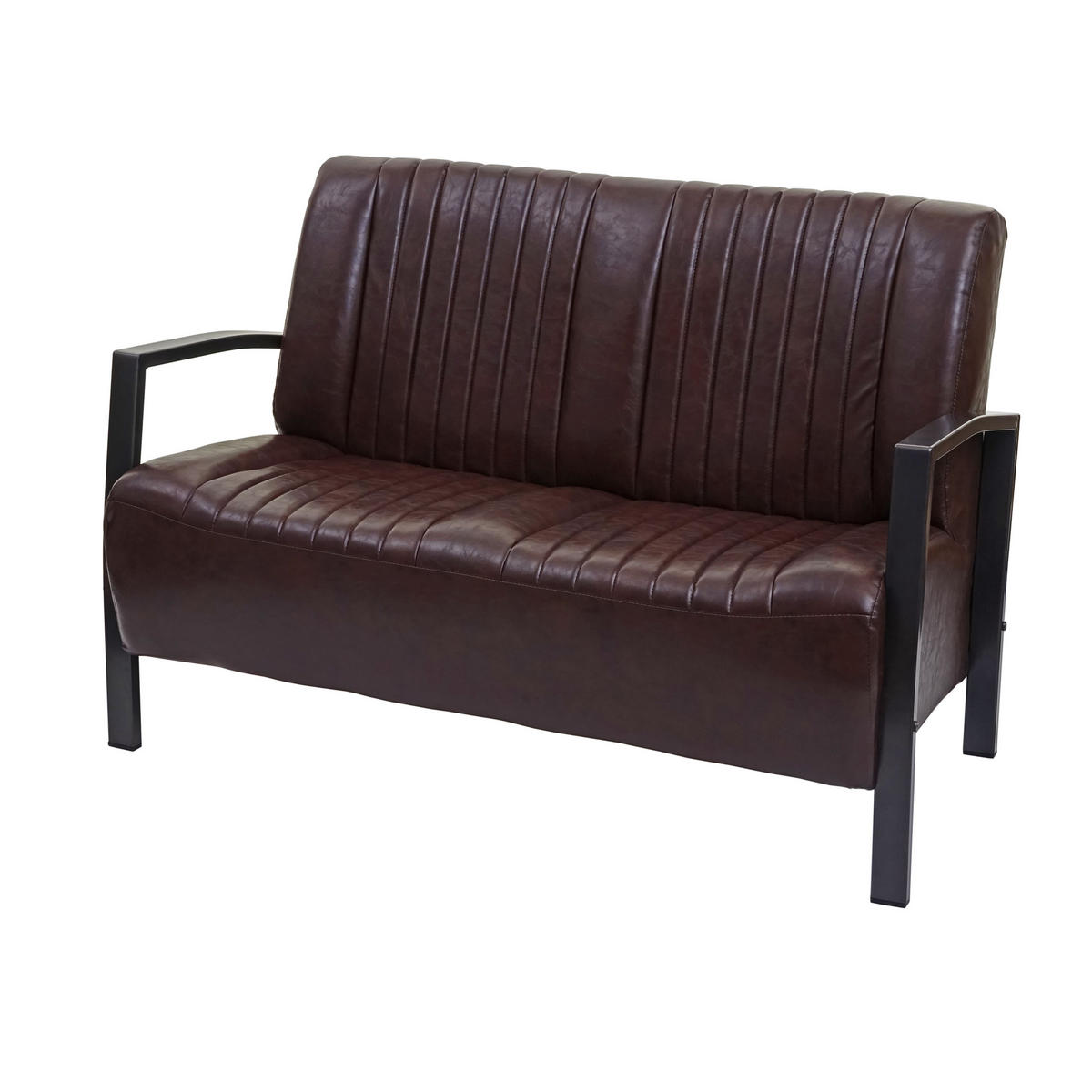 2-SITZER SOFA Braun - Braun, Textil (127/86/70cm) - MCW