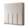 KLEIDERSCHRANK AUREL 4D in KASCHMIR mit goldenen Griffen - Kaschmir/Goldfarben, Holzwerkstoff (200/200/57cm) - Lookway
